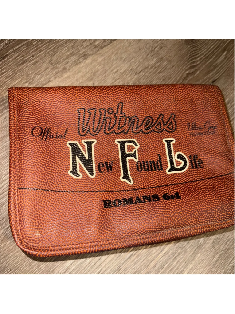 Rare Discontinued NFL New Found Life Bible Cover Vintage